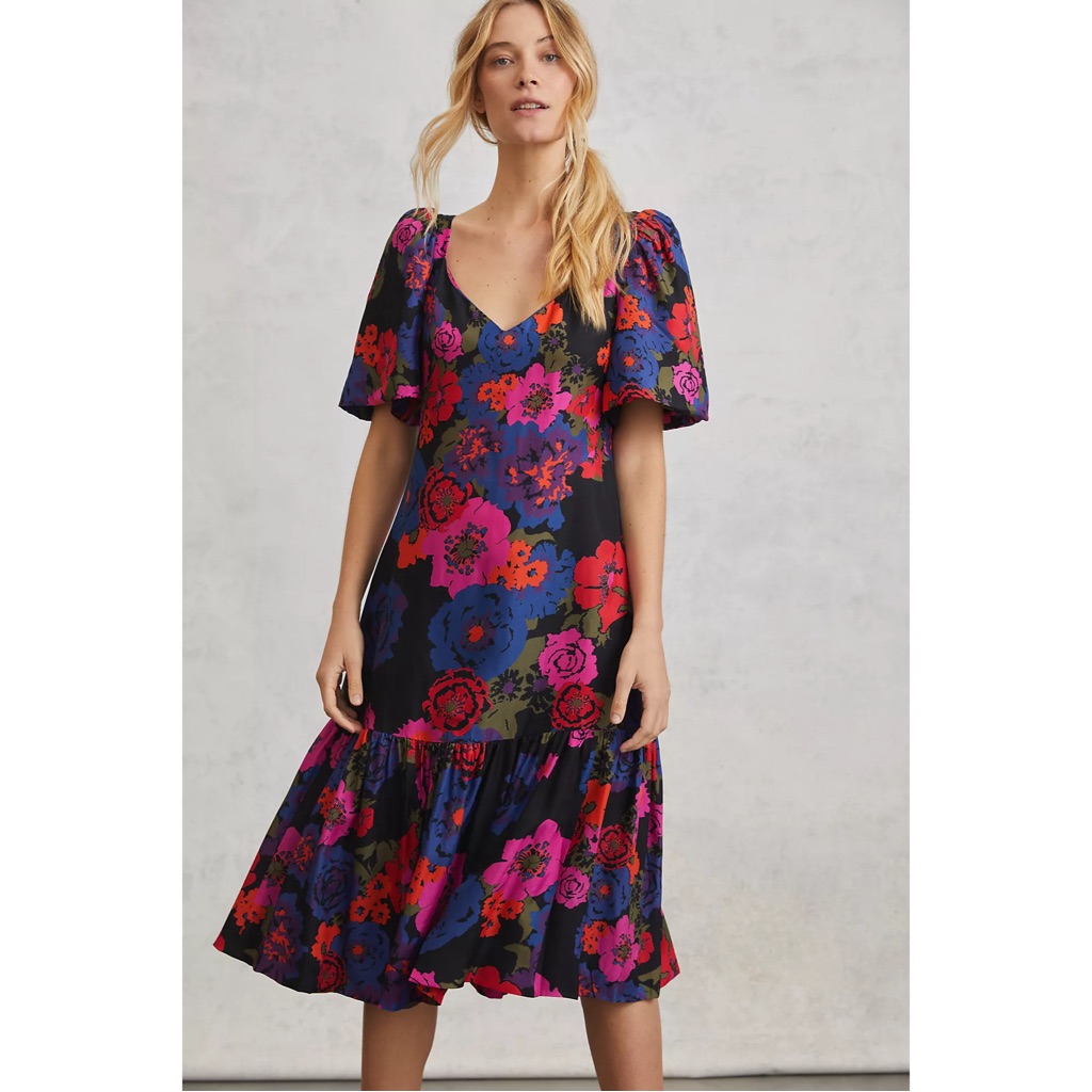 Anthropologie Sebastienne Midi Dress By Tracy Reese Hope For Flowers Nwt Sz S